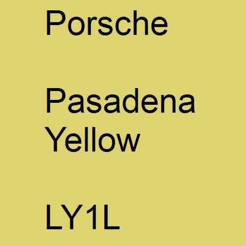 Porsche, Pasadena Yellow, LY1L.